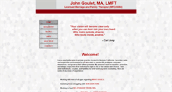 Desktop Screenshot of johngouletmft.com